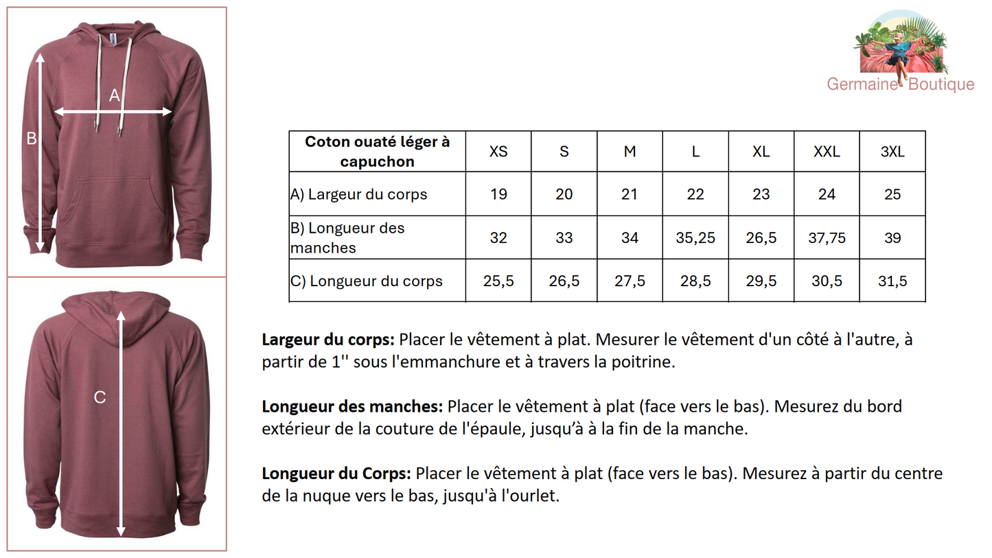 Coton ouaté léger à capuchon